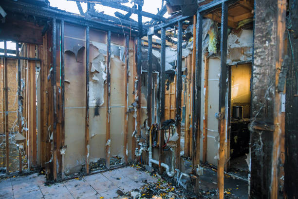 Professional Emergency Fire Cleanup technician working in Bret Harte, CA